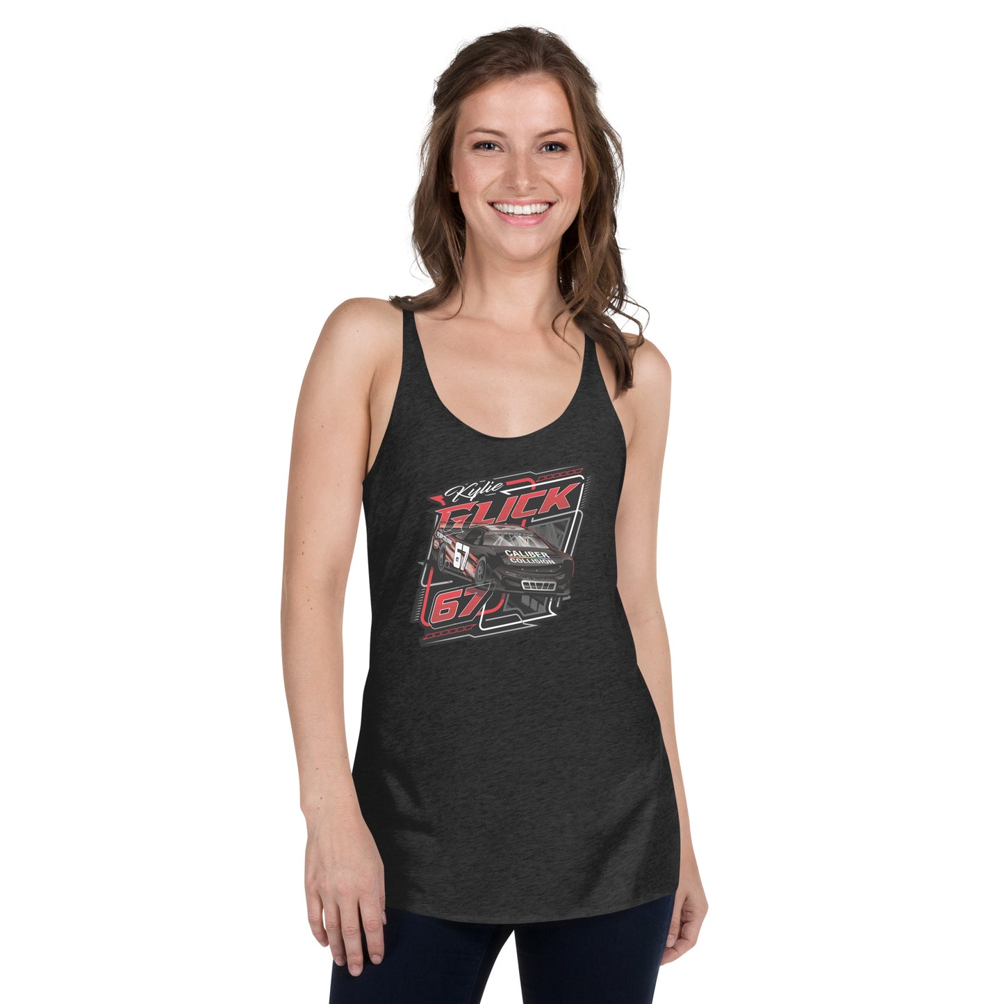 Kylie Glick Red #67 Classic Tri-Blend Racerback Women's Tank Top