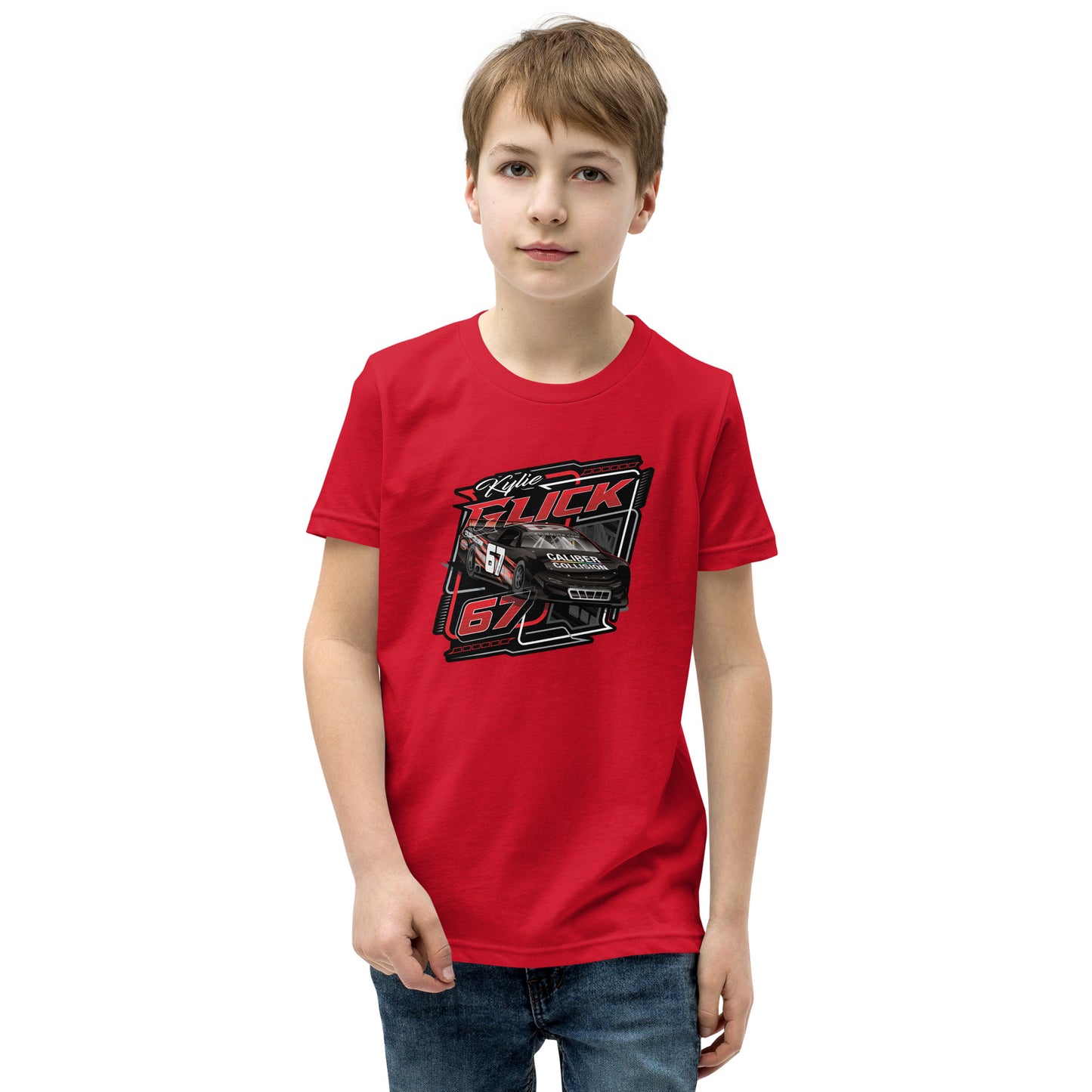 Kylie Glick Red #67 Classic Race Tee – Youth T-Shirt